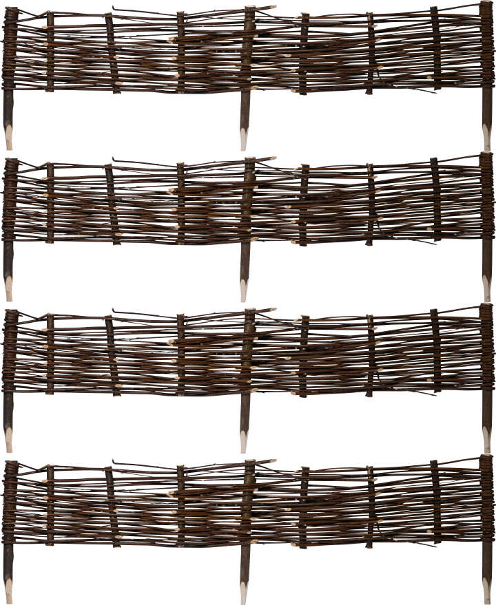 dobar Beeteinfassungen aus Weide